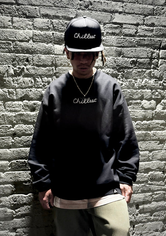 Black Crew White XL Embro