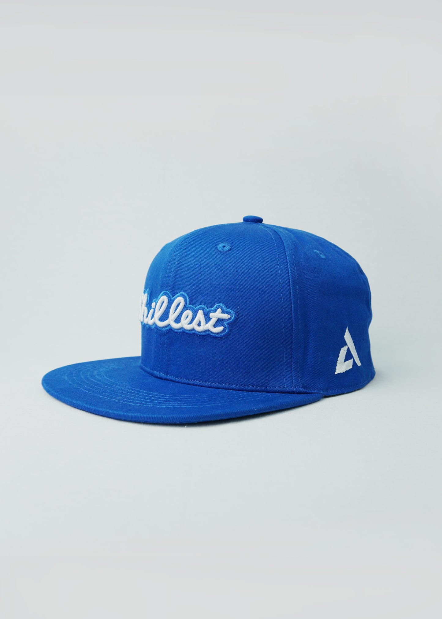 Chillest 3D Embroidered Flat Bill Snap Back Hat Royal Blue
