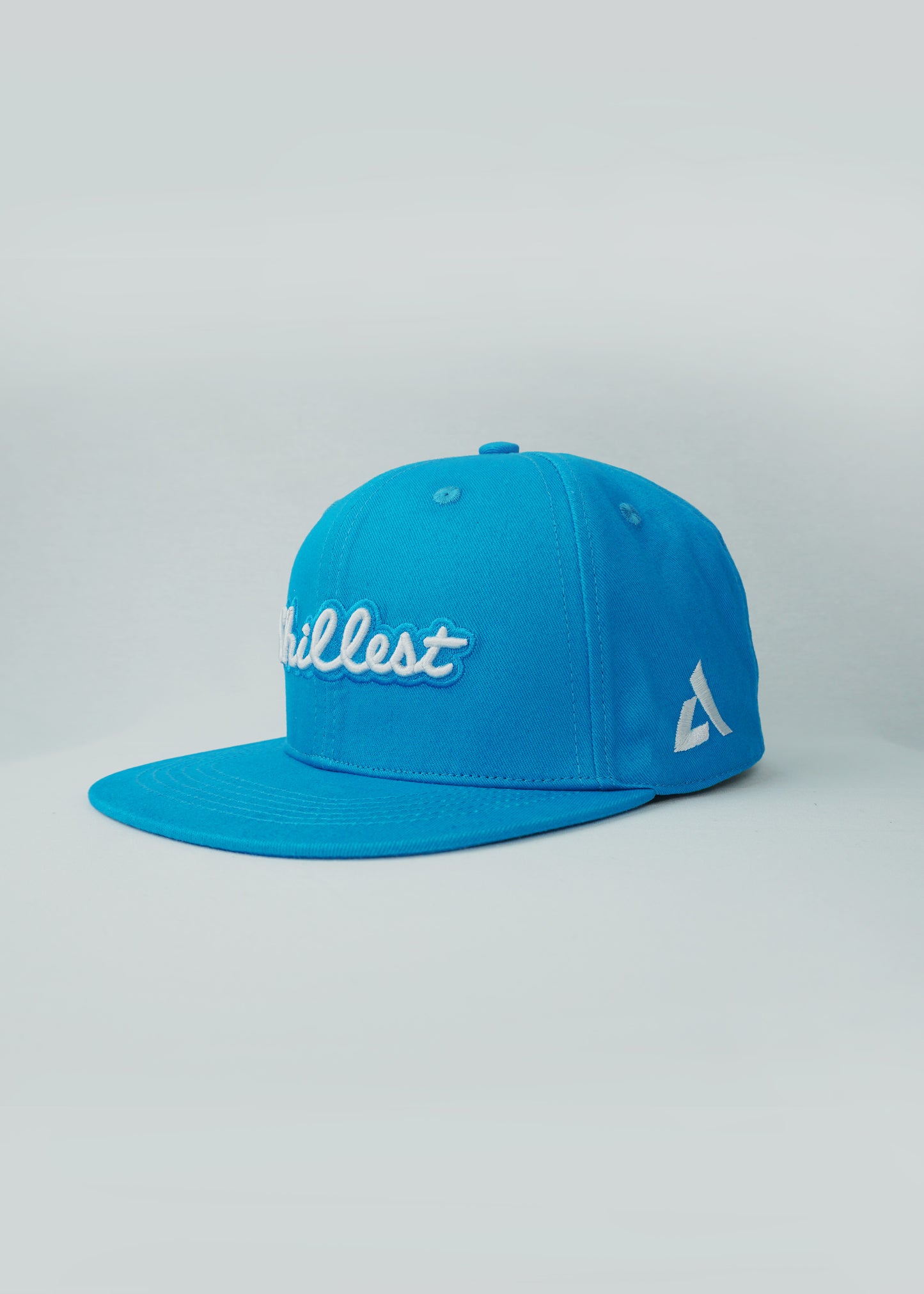 Chillest 3D Embroidered Flat Bill Snap Back Hat Cerulean