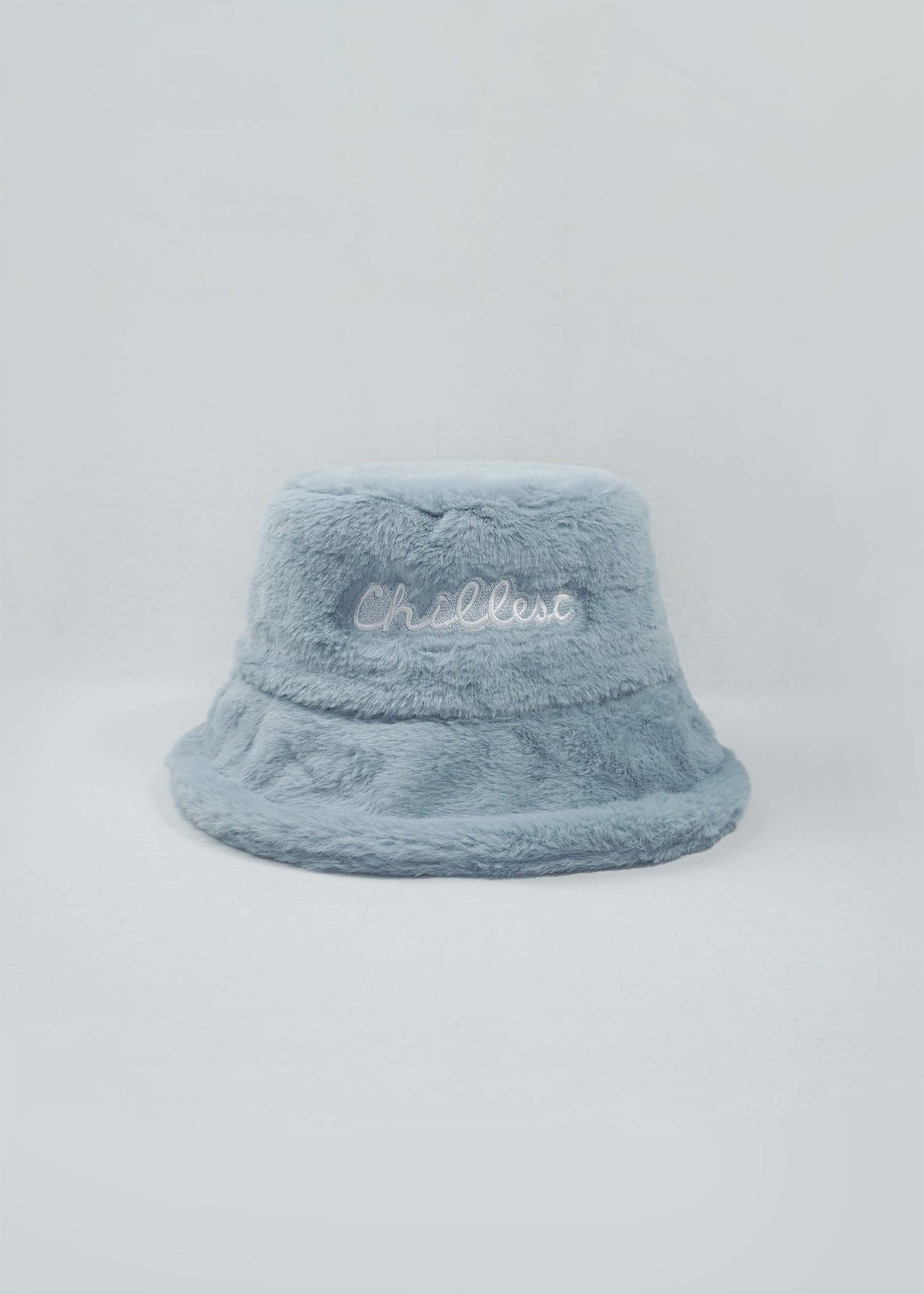 Chillest Faux Fur Bucket Hat Ash Blue
