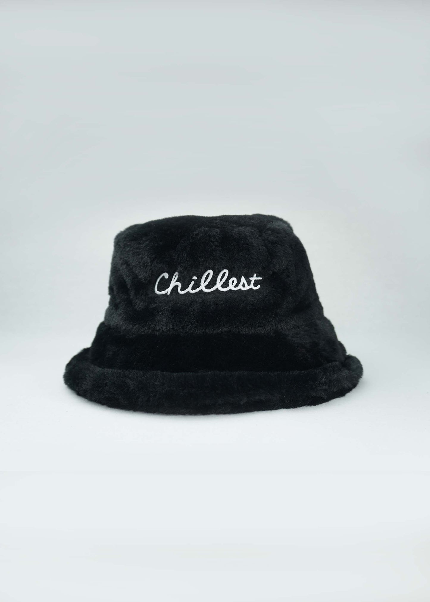 Chillest Faux Fur Bucket Hat Deep Black