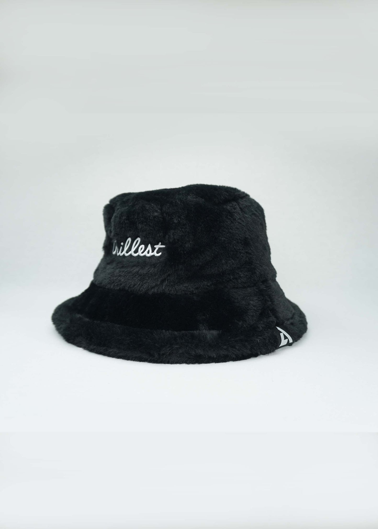 Chillest Faux Fur Bucket Hat Deep Black