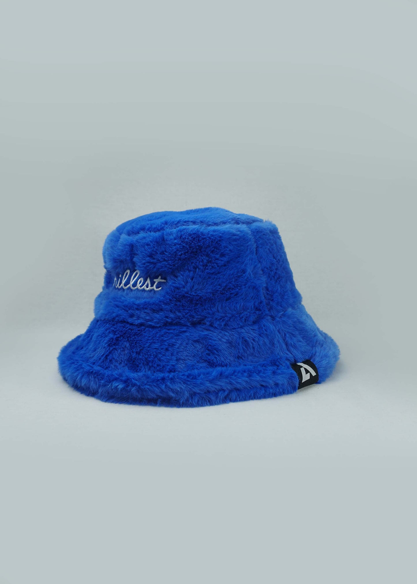 Chillest Faux Fur Bucket Hat Royal Blue