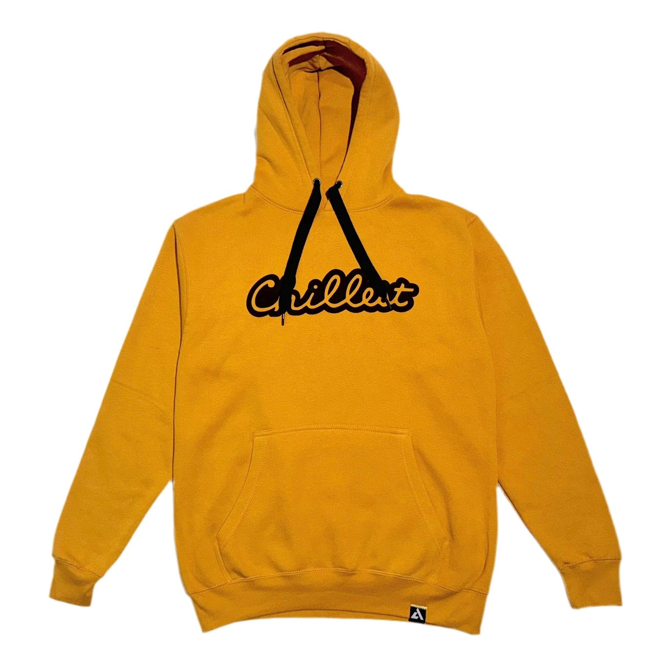 Mustard Hoodie Black Puff