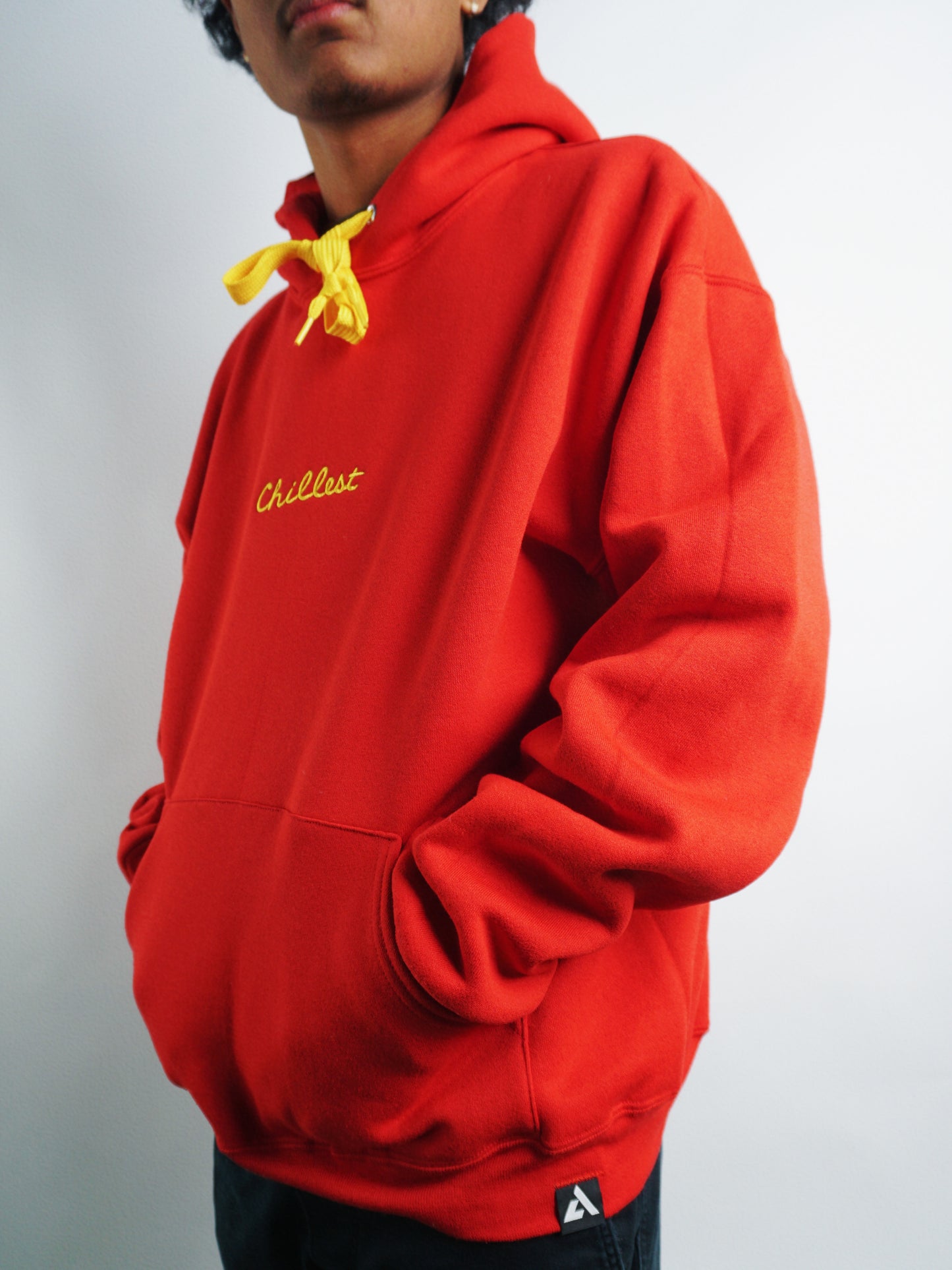 High Risk Red Hoodie Gold Embro