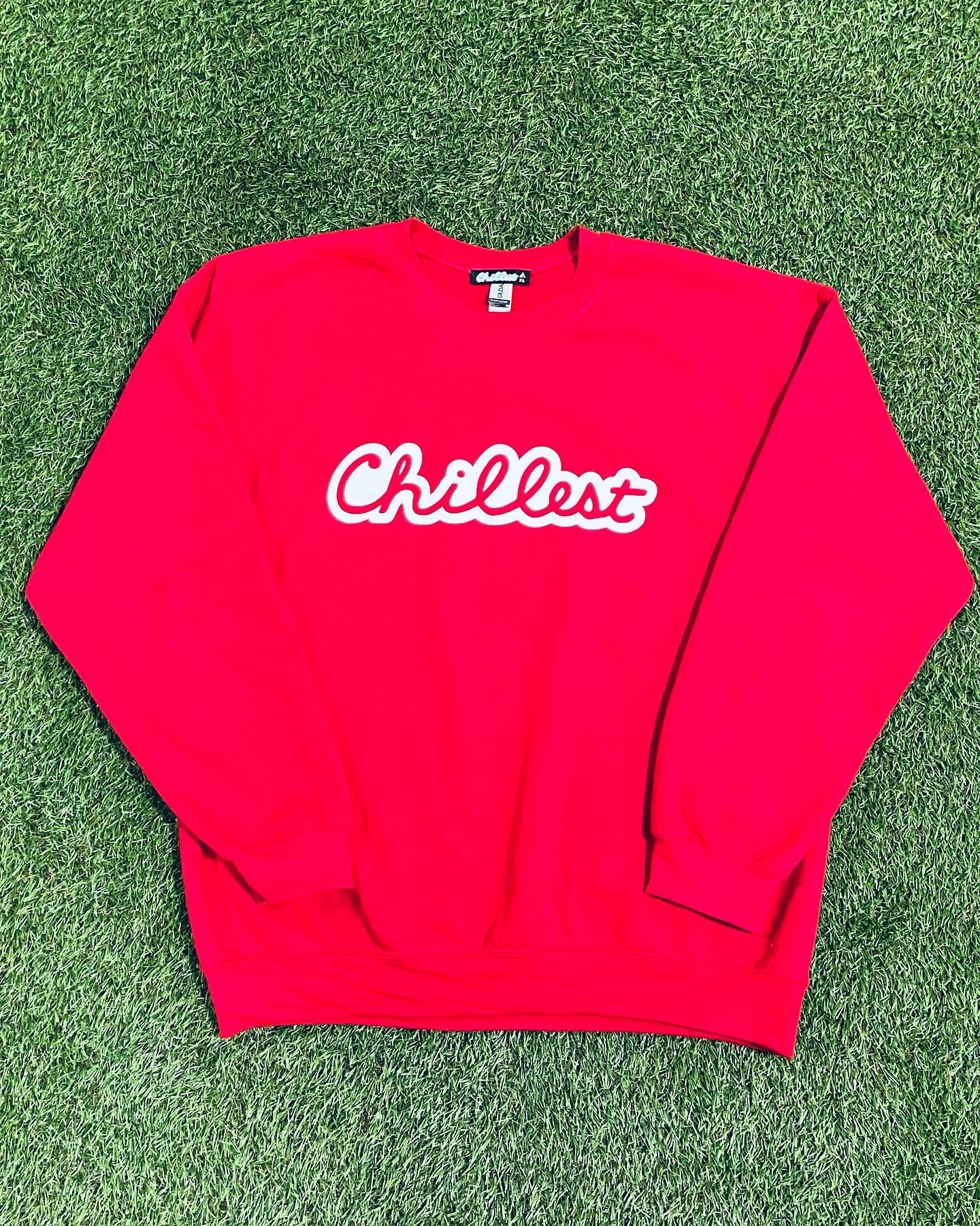 Chillest Red / White Sweat Shirt