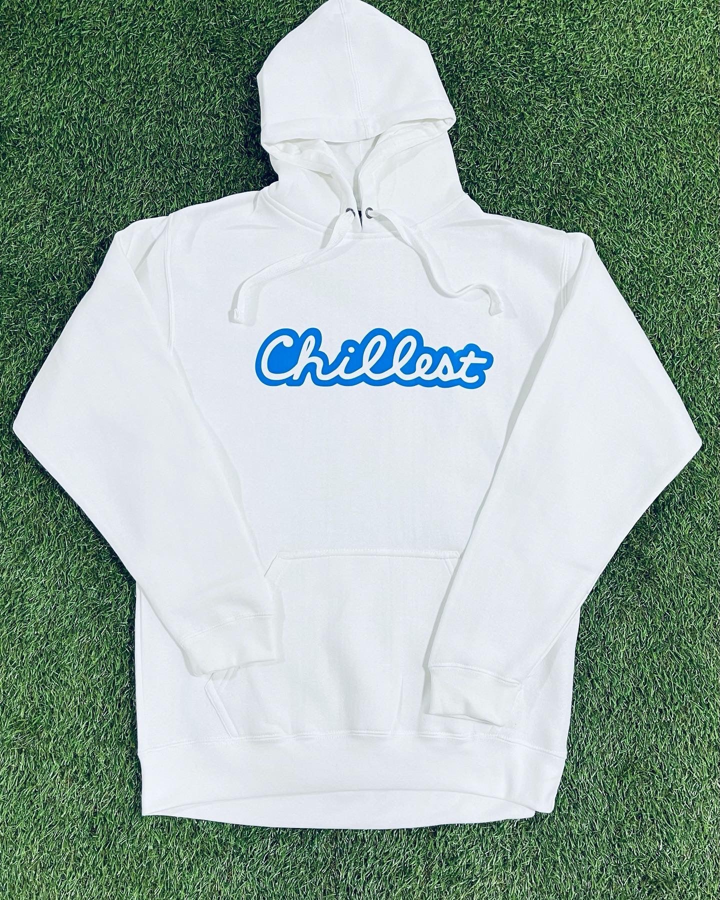 Chillest Hoodie White / Blue