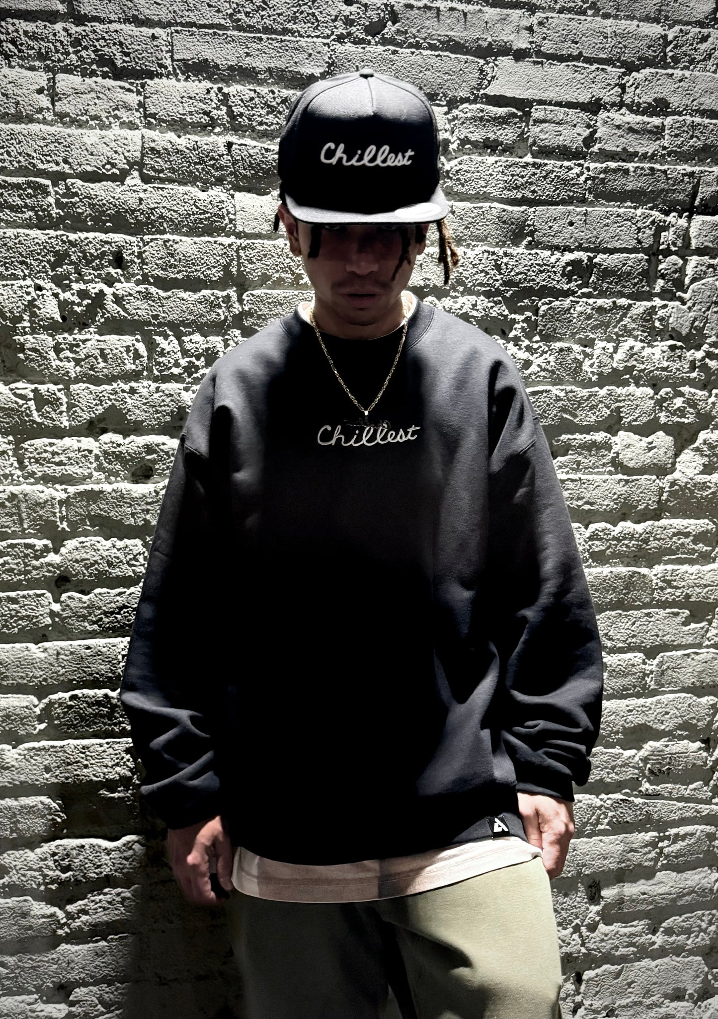 Black Crew White XL Embro