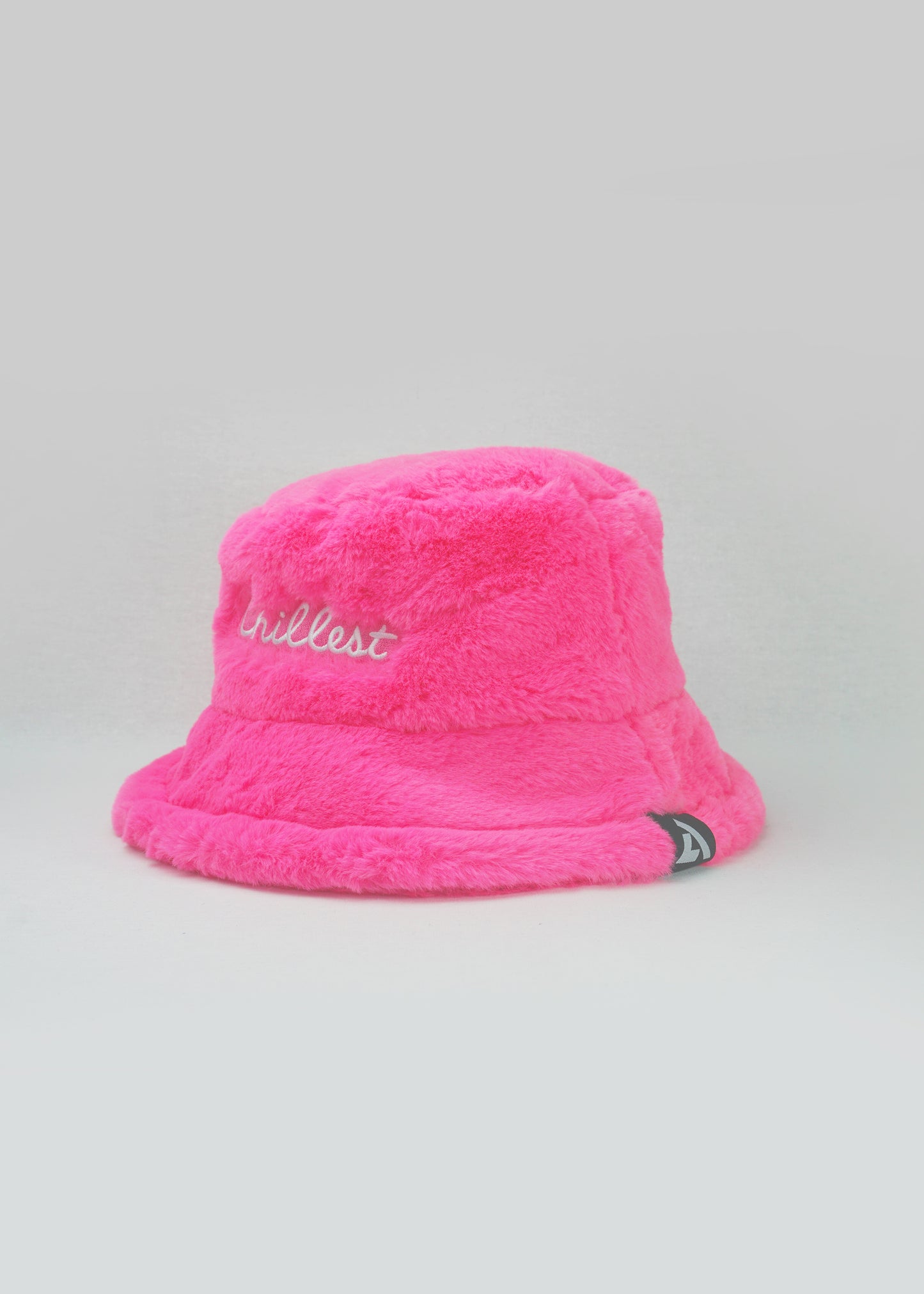 Chillest Faux Fur Bucket Hat Pink