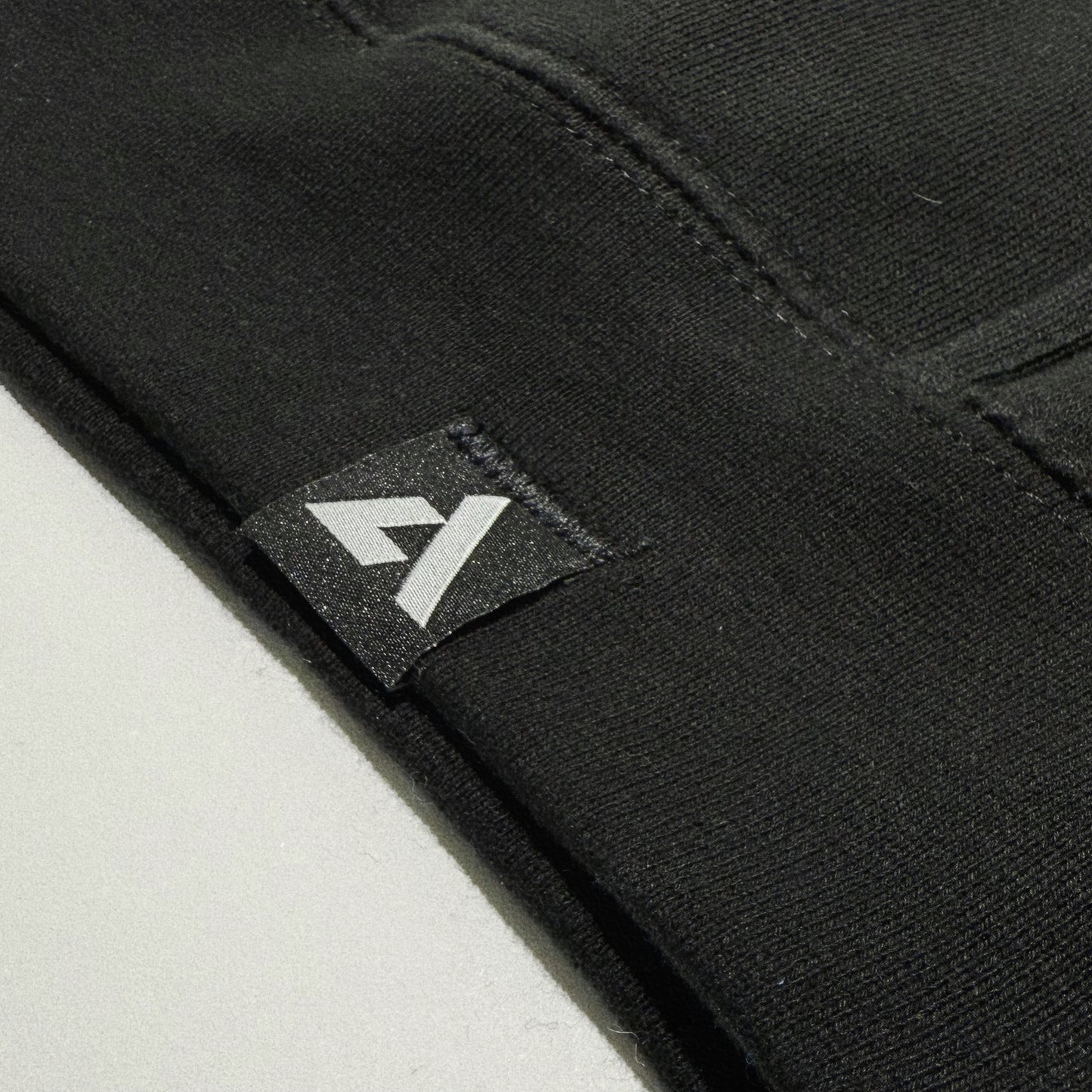 Black Hoodie White Puff Snowflake