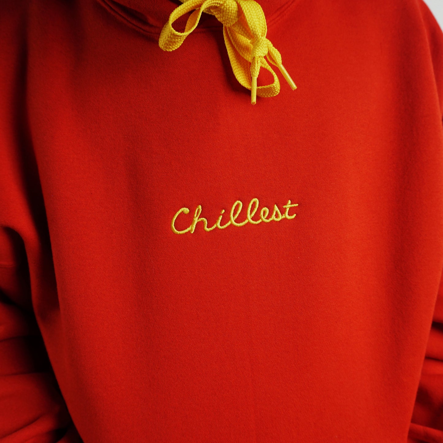 High Risk Red Hoodie Gold Embro