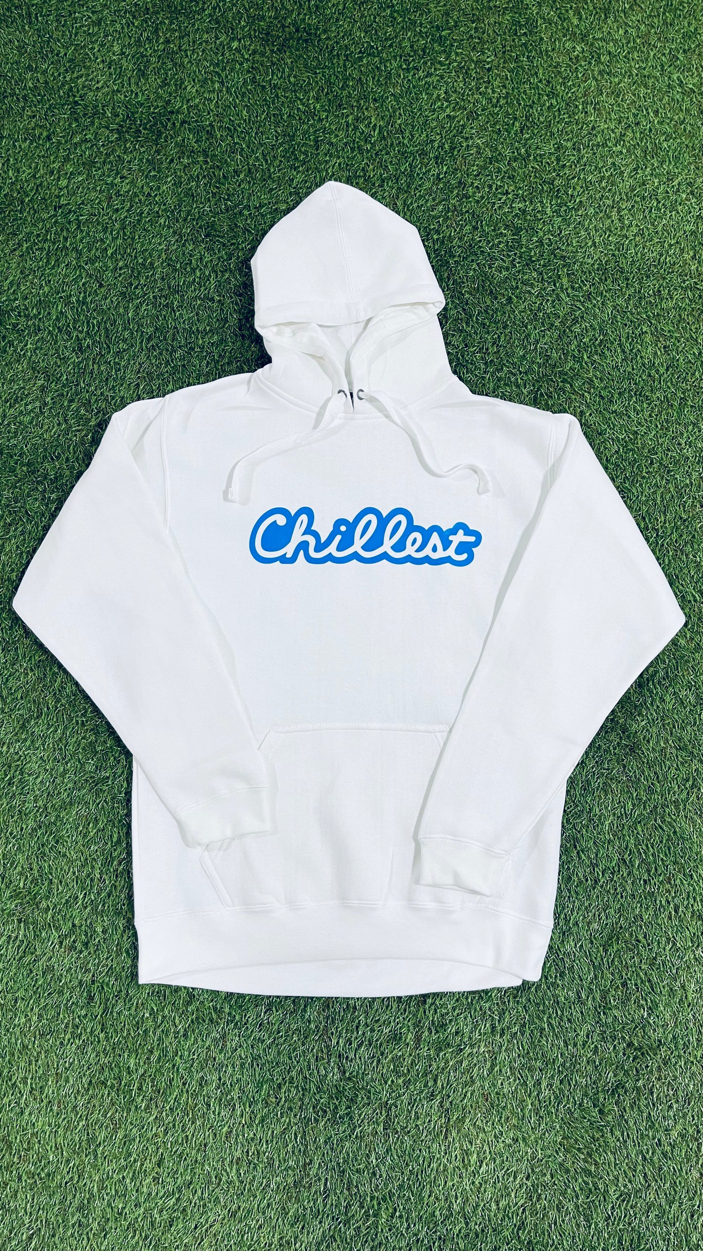 Chillest Hoodie White / Blue